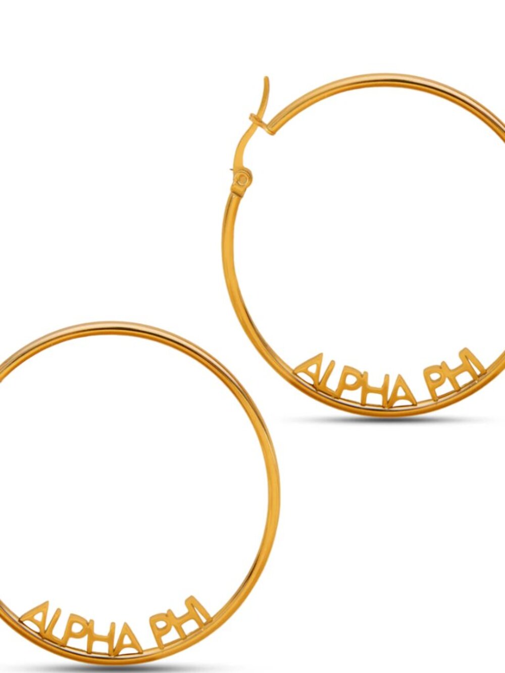Alpha Phi Hoop Earrings, NWT